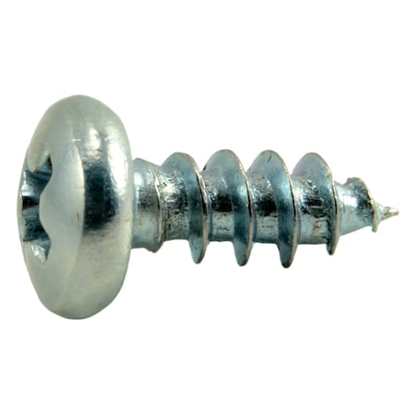 Midwest Fastener Sheet Metal Screw, #8 x 3/8 in, Zinc Plated Steel Pan Head Phillips Drive, 100 PK 03237
